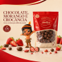 DRAGEAS CHOCOLATE AO LEITE ZERO ACUCAR COM MORANGO LIOFILIZADO