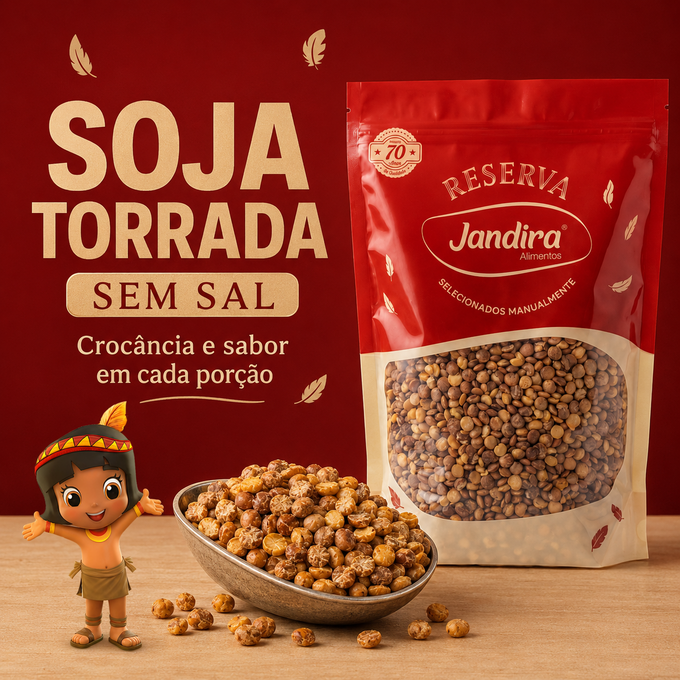 SOJA TORRADA SEM SAL