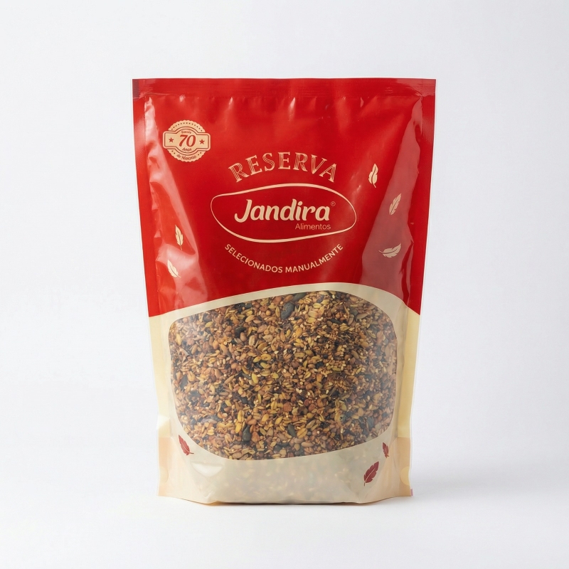 JRV-PA - GRANOLA PROTEICA SALGADA COM SEMENTES 1KG (NOVIDADE)