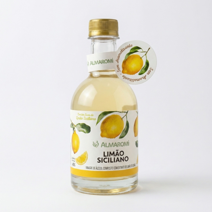 JRV-VINAGRE DE DE ALCOOL COMP. C/ EXTRATO DE LIMAO SICILIANO 400ML