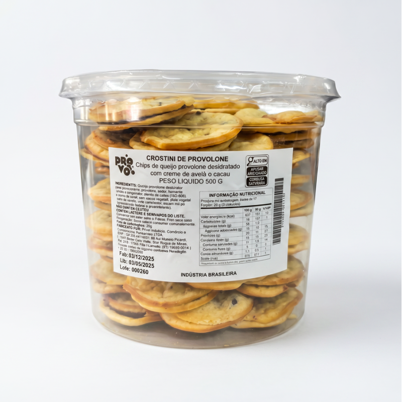 QUEIJO PROVOLONE DESIDRATADO C/ NUTELLA 500G