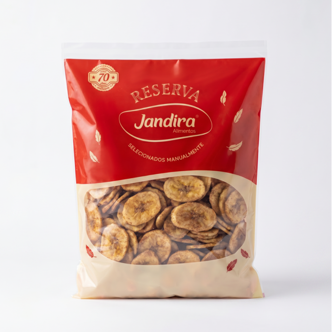 CHIPS BANANA NACIONAL DOCE COM CANELA 750G