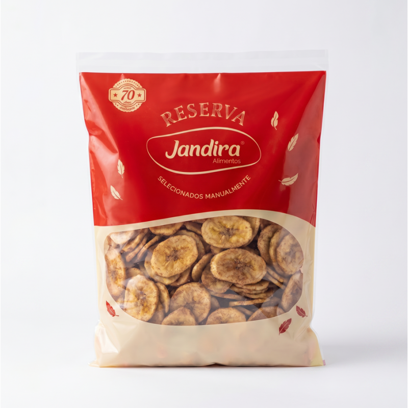 CHIPS BANANA NACIONAL DOCE COM CANELA 750G