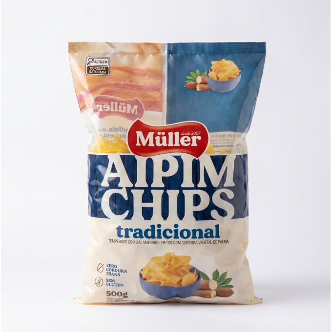 CHIPS AIPIM COM SAL 500G