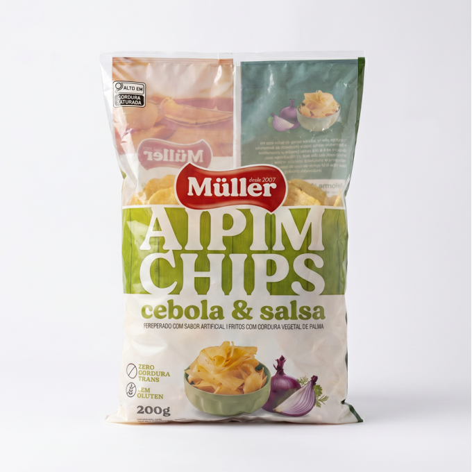 CHIPS AIPIM CEBOLA E SALSA 500G