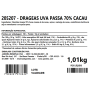DRAGEAS 70% CACAU E UVA PASSAS 1,01KG