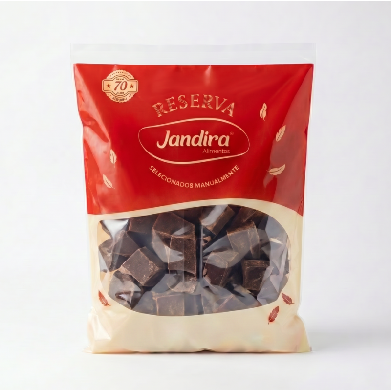 BROWNIE COBERTURA CHOCOLATE MEIO AMARGO ZERO AÇÚCAR 1KG