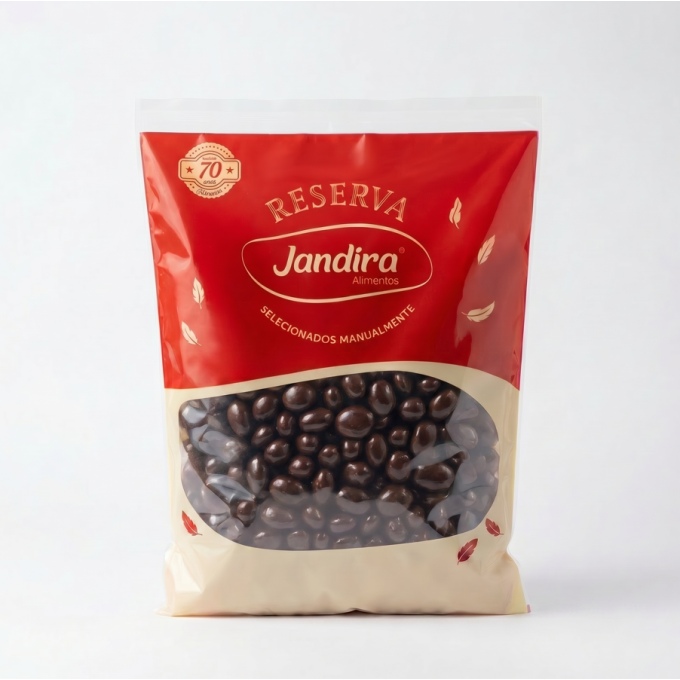 DRAGEAS 70% CACAU E AMENDOAS 1,01KG
