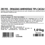 DRAGEAS 70% CACAU E AMENDOAS 1,01KG