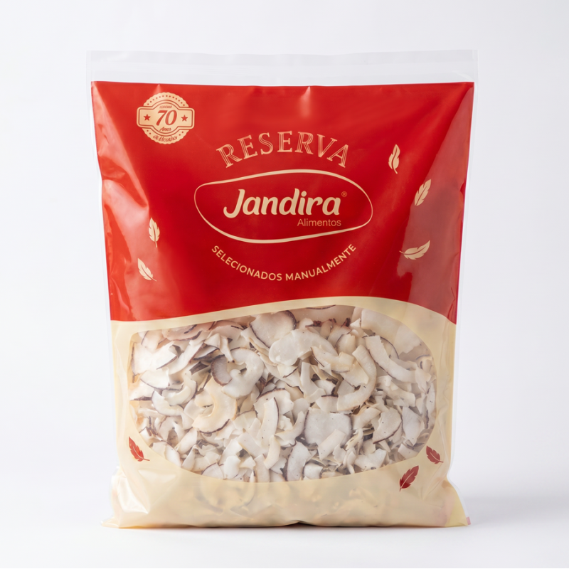 COCO CHIPS NATURAL COM PELE S/ ACUCAR NACIONAL 1KG
