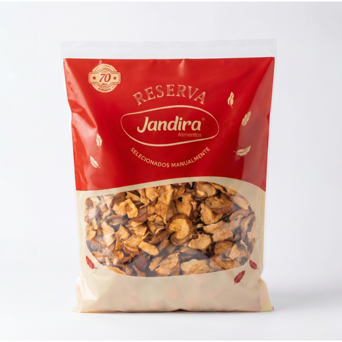 MAÇÃ DESIDRATADA FATIADA EM RODELAS 1KG